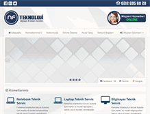 Tablet Screenshot of nfteknoloji.com